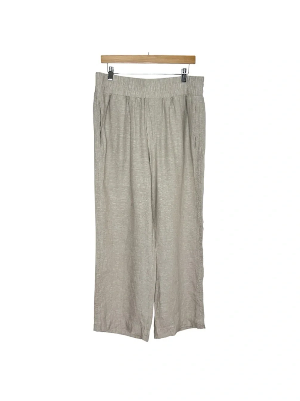 Quince 100% European Linen Wide Leg Pants Size L Flax